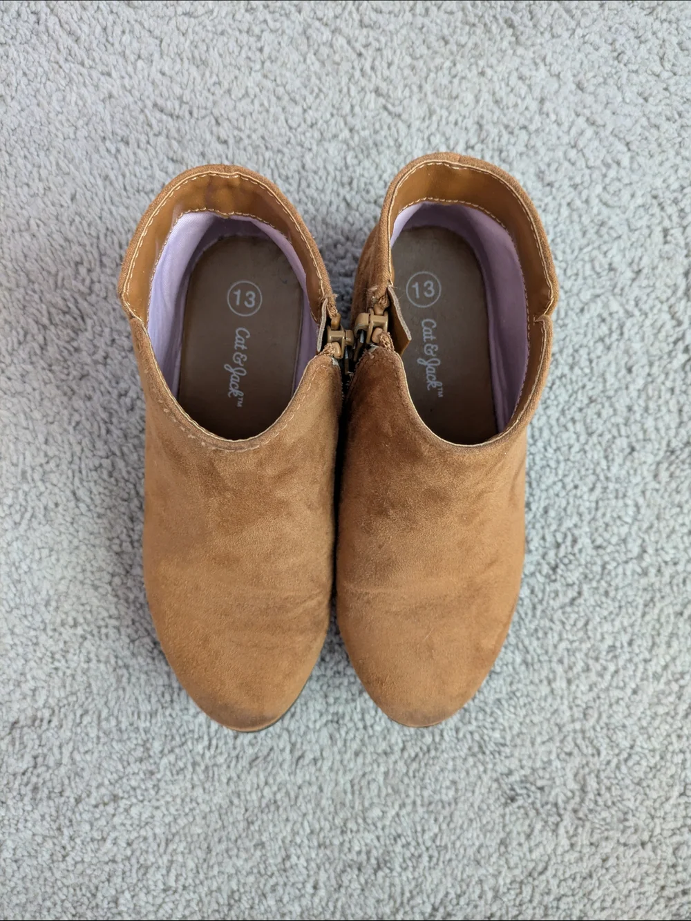 Cat & Jack Brown Suede Ankle Boots